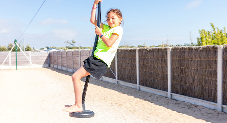 activité tyrolienne de la Super Fun Station