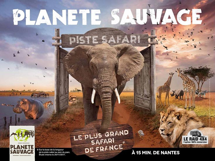 affiche du parc Planète sauvage