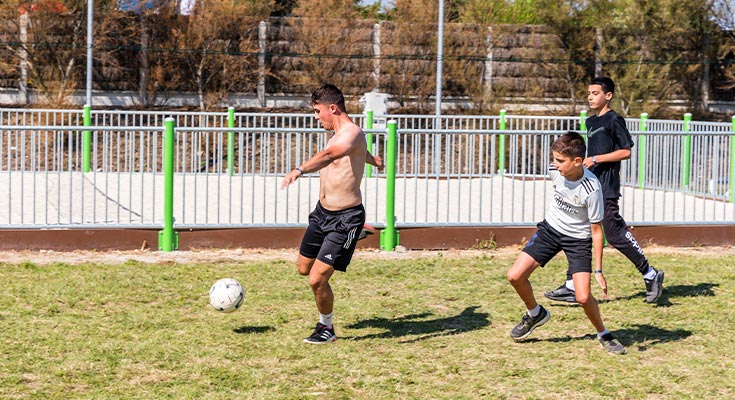 activité foot au camping Le Clarys Plage