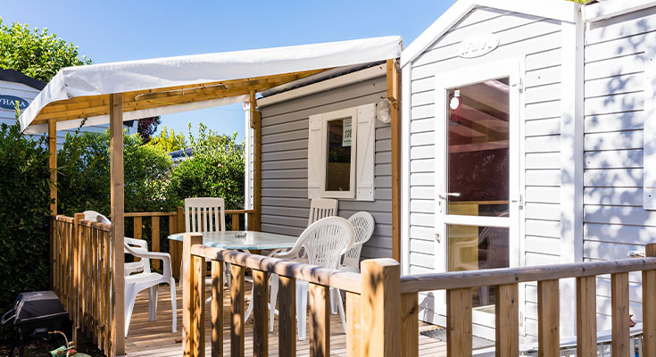 terrasse du mobil-home Comfort
